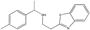 [2-(1,3-benzothiazol-2-yl)ethyl][1-(4-methylphenyl)ethyl]amine Struktur