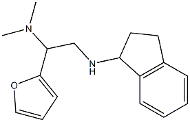 [2-(2,3-dihydro-1H-inden-1-ylamino)-1-(furan-2-yl)ethyl]dimethylamine Struktur