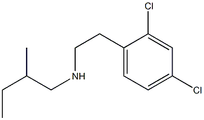 [2-(2,4-dichlorophenyl)ethyl](2-methylbutyl)amine Struktur