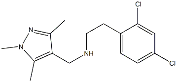 [2-(2,4-dichlorophenyl)ethyl][(1,3,5-trimethyl-1H-pyrazol-4-yl)methyl]amine Struktur