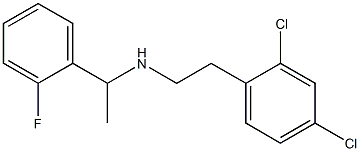 [2-(2,4-dichlorophenyl)ethyl][1-(2-fluorophenyl)ethyl]amine Struktur