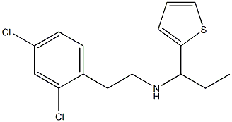 [2-(2,4-dichlorophenyl)ethyl][1-(thiophen-2-yl)propyl]amine Struktur