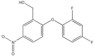 [2-(2,4-difluorophenoxy)-5-nitrophenyl]methanol Struktur