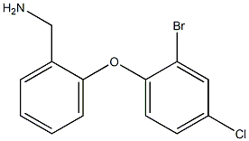 [2-(2-bromo-4-chlorophenoxy)phenyl]methanamine Struktur