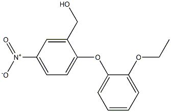 [2-(2-ethoxyphenoxy)-5-nitrophenyl]methanol Struktur