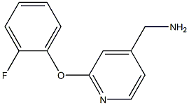 [2-(2-fluorophenoxy)pyridin-4-yl]methylamine Struktur