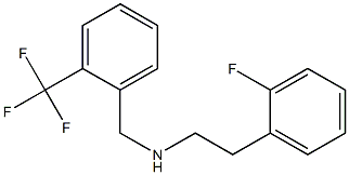 [2-(2-fluorophenyl)ethyl]({[2-(trifluoromethyl)phenyl]methyl})amine Struktur