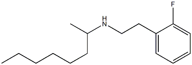 [2-(2-fluorophenyl)ethyl](octan-2-yl)amine Struktur