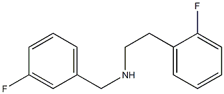 [2-(2-fluorophenyl)ethyl][(3-fluorophenyl)methyl]amine Struktur