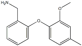 [2-(2-methoxy-4-methylphenoxy)phenyl]methanamine Struktur