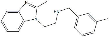 [2-(2-methyl-1H-1,3-benzodiazol-1-yl)ethyl][(3-methylphenyl)methyl]amine Struktur