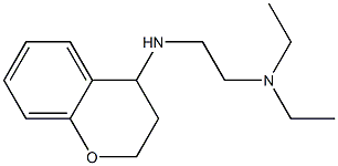 [2-(3,4-dihydro-2H-1-benzopyran-4-ylamino)ethyl]diethylamine Struktur