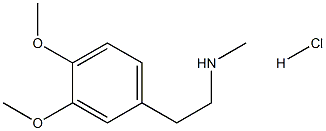 [2-(3,4-dimethoxyphenyl)ethyl](methyl)amine hydrochloride Struktur