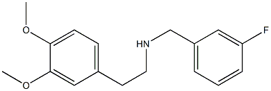 [2-(3,4-dimethoxyphenyl)ethyl][(3-fluorophenyl)methyl]amine Struktur