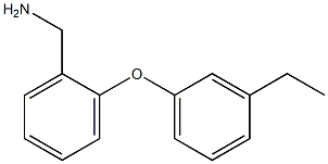 [2-(3-ethylphenoxy)phenyl]methanamine Struktur