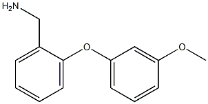 [2-(3-methoxyphenoxy)phenyl]methanamine Struktur