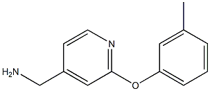 [2-(3-methylphenoxy)pyridin-4-yl]methylamine Struktur