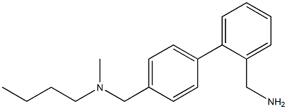 [2-(4-{[butyl(methyl)amino]methyl}phenyl)phenyl]methanamine Struktur