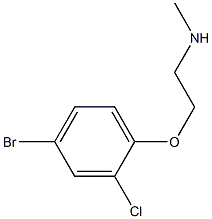 [2-(4-bromo-2-chlorophenoxy)ethyl](methyl)amine Struktur