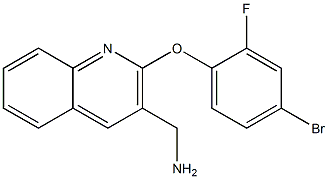 [2-(4-bromo-2-fluorophenoxy)quinolin-3-yl]methanamine Struktur