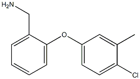 [2-(4-chloro-3-methylphenoxy)phenyl]methanamine Struktur