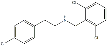 [2-(4-chlorophenyl)ethyl][(2,6-dichlorophenyl)methyl]amine Struktur