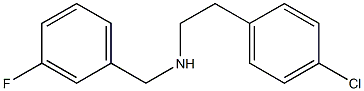 [2-(4-chlorophenyl)ethyl][(3-fluorophenyl)methyl]amine Struktur