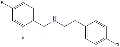 [2-(4-chlorophenyl)ethyl][1-(2,4-difluorophenyl)ethyl]amine Struktur