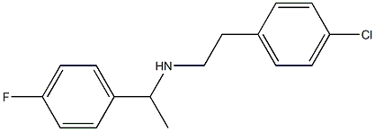 [2-(4-chlorophenyl)ethyl][1-(4-fluorophenyl)ethyl]amine Struktur