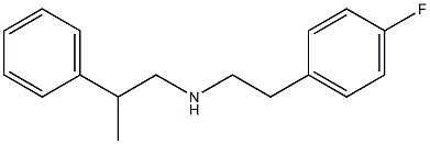 [2-(4-fluorophenyl)ethyl](2-phenylpropyl)amine Struktur