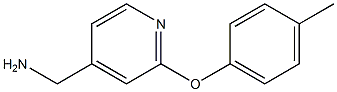 [2-(4-methylphenoxy)pyridin-4-yl]methanamine Struktur