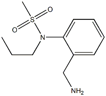 [2-(aminomethyl)phenyl]-N-propylmethanesulfonamide Struktur