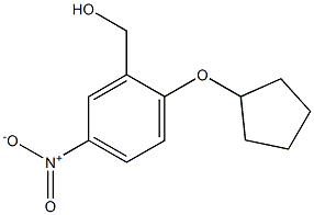 [2-(cyclopentyloxy)-5-nitrophenyl]methanol Struktur