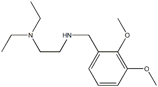 [2-(diethylamino)ethyl][(2,3-dimethoxyphenyl)methyl]amine Struktur