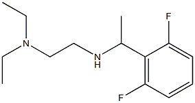 [2-(diethylamino)ethyl][1-(2,6-difluorophenyl)ethyl]amine Struktur