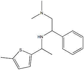 [2-(dimethylamino)-1-phenylethyl][1-(5-methylthiophen-2-yl)ethyl]amine Struktur