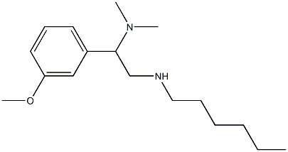 [2-(dimethylamino)-2-(3-methoxyphenyl)ethyl](hexyl)amine Struktur