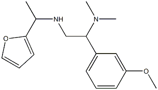 [2-(dimethylamino)-2-(3-methoxyphenyl)ethyl][1-(furan-2-yl)ethyl]amine Struktur