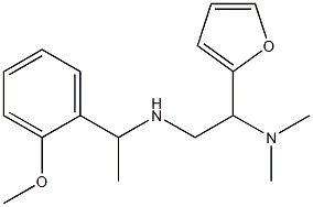 [2-(dimethylamino)-2-(furan-2-yl)ethyl][1-(2-methoxyphenyl)ethyl]amine Struktur