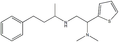 [2-(dimethylamino)-2-(thiophen-2-yl)ethyl](4-phenylbutan-2-yl)amine Struktur