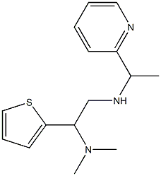 [2-(dimethylamino)-2-(thiophen-2-yl)ethyl][1-(pyridin-2-yl)ethyl]amine Struktur