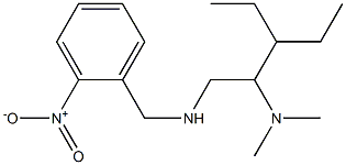 [2-(dimethylamino)-3-ethylpentyl][(2-nitrophenyl)methyl]amine Struktur