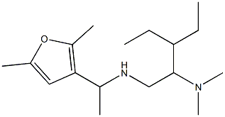 [2-(dimethylamino)-3-ethylpentyl][1-(2,5-dimethylfuran-3-yl)ethyl]amine Struktur