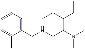 [2-(dimethylamino)-3-ethylpentyl][1-(2-methylphenyl)ethyl]amine Struktur