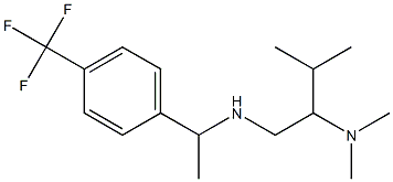 [2-(dimethylamino)-3-methylbutyl]({1-[4-(trifluoromethyl)phenyl]ethyl})amine Struktur