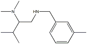 [2-(dimethylamino)-3-methylbutyl][(3-methylphenyl)methyl]amine Struktur