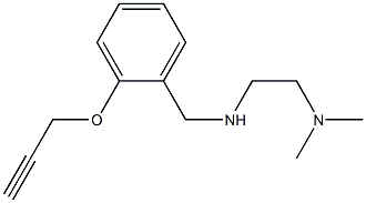 [2-(dimethylamino)ethyl]({[2-(prop-2-yn-1-yloxy)phenyl]methyl})amine Struktur