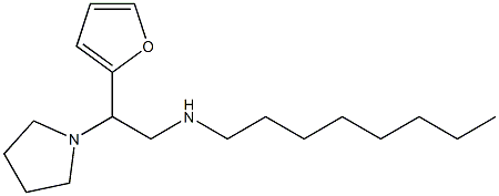 [2-(furan-2-yl)-2-(pyrrolidin-1-yl)ethyl](octyl)amine Struktur