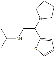 [2-(furan-2-yl)-2-(pyrrolidin-1-yl)ethyl](propan-2-yl)amine Struktur