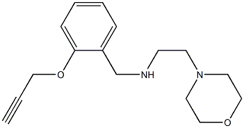 [2-(morpholin-4-yl)ethyl]({[2-(prop-2-yn-1-yloxy)phenyl]methyl})amine Struktur